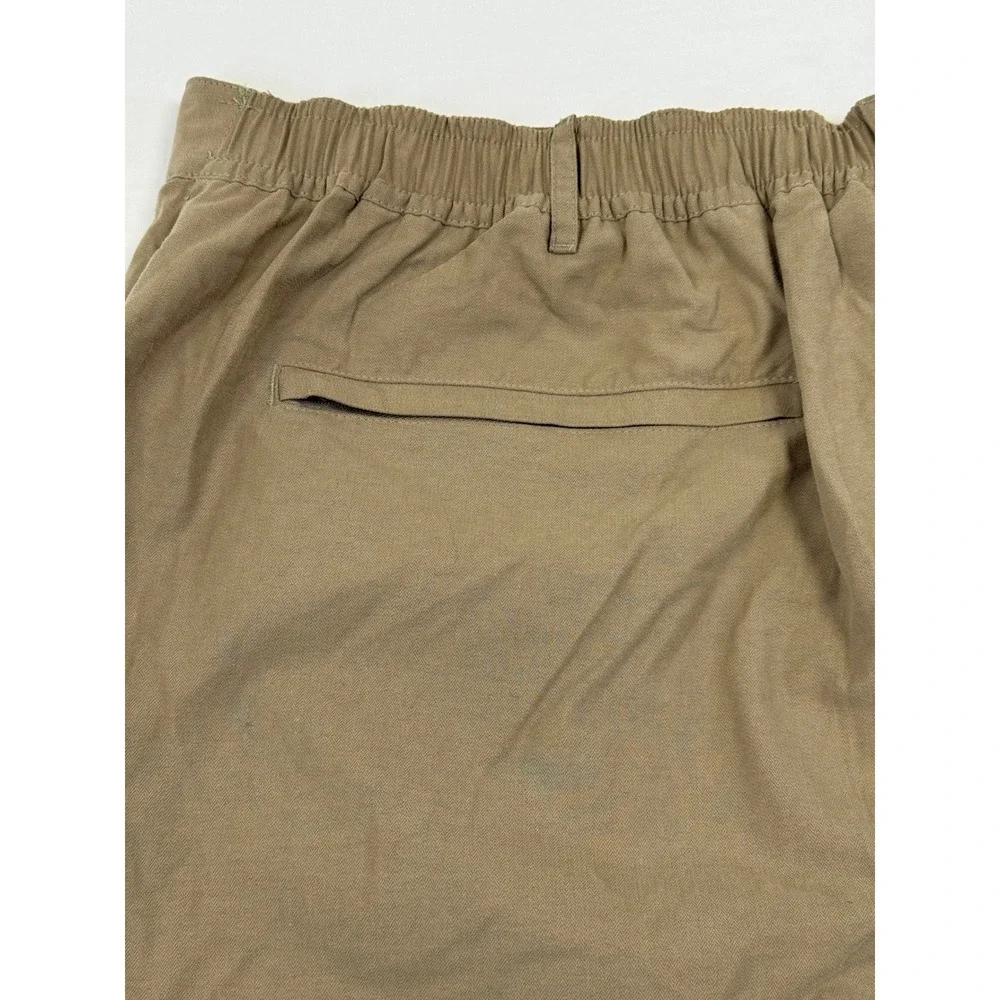 Vtg NFL Onfield Reebok Rams Shorts Mens 3XL Khaki Tan Sideline Coaching Cargo